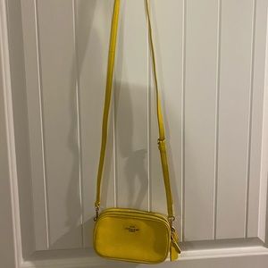 Yellow coach crossbody